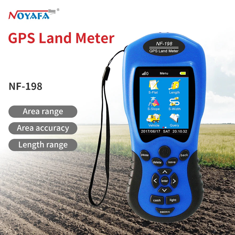 Noyafa NF-198 Land Meter Test Device Survey Equipment Use For Farm Land Surveying Mapping Area Length Measurement Tool
