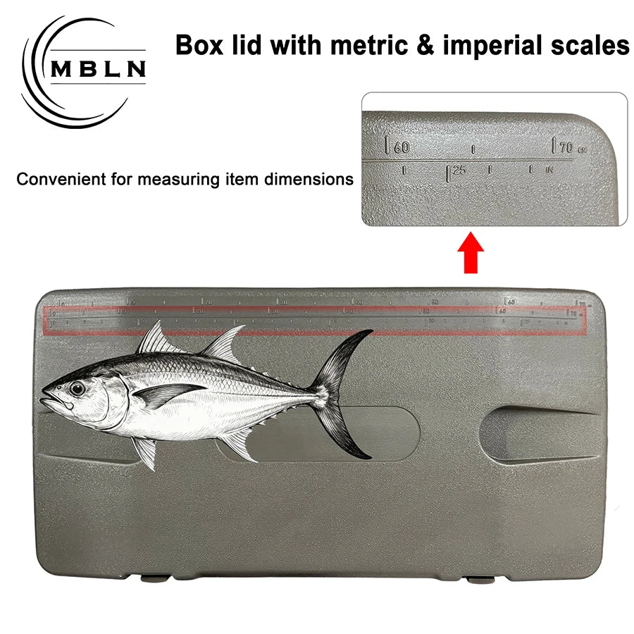 MBLN 60L Large Capacity Cooler Box Ice Chest Insulated Ice Chest For Sea Fishing Camping Portable Cooler With Wheels