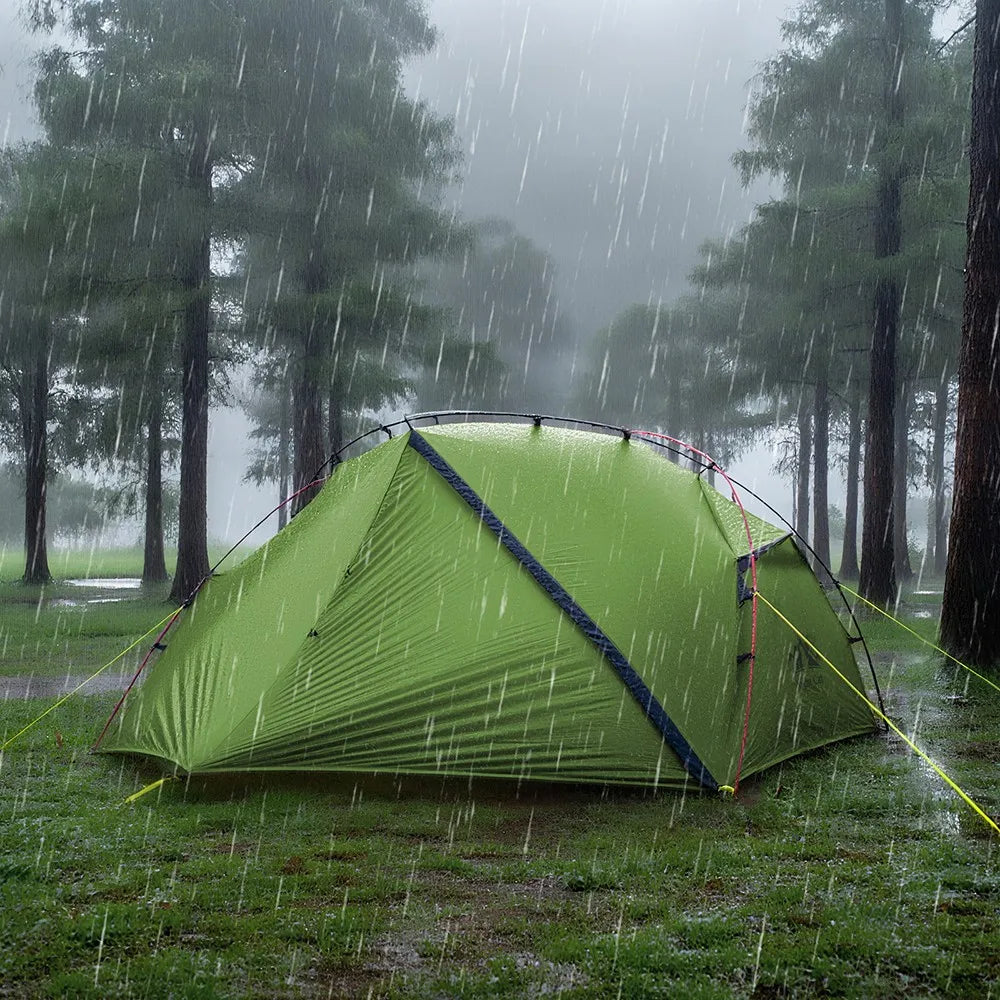 Night Cat Ultralight Backpacking Tent: Waterproof Lightweight Two People Camping Tent for Outdoor Hiking Trekking with Double Layers Aluminum Poles and Footprint 1- 2 Persons