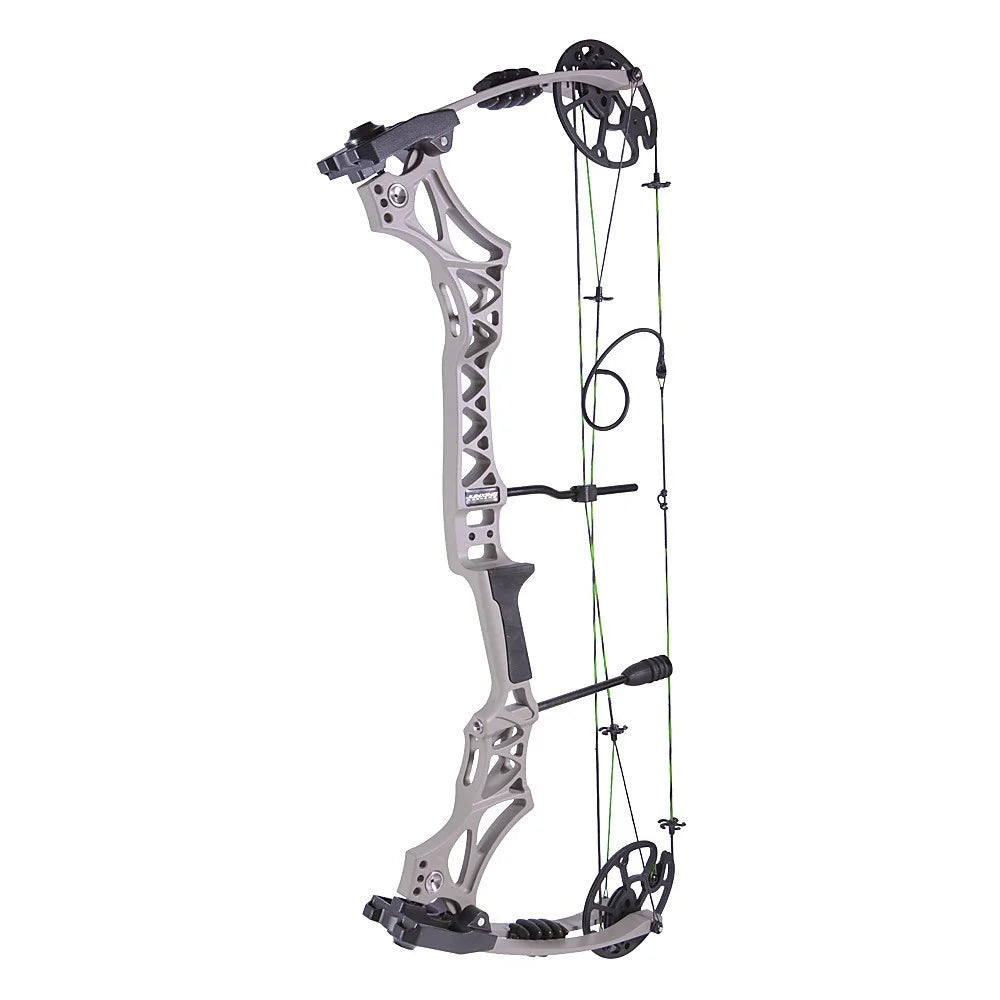 Archery M129 Compound Bow Arrow Kit 320fps Adjustable Draw Weight Magnesium Alloy Riser RH Full Hunting Accessory Set