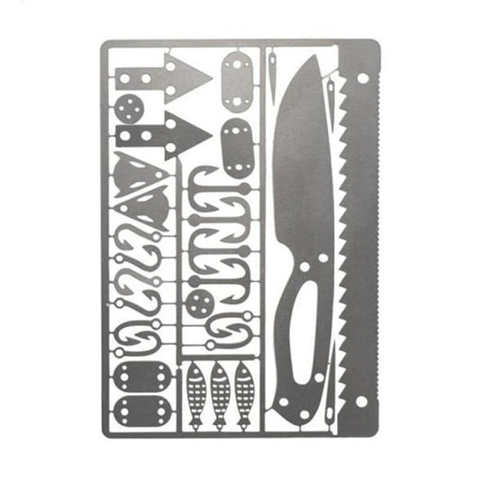 Portable Outdoor EDC Multi Tools Survival Fishing Hook Card for Camping Hiking Fishing Survival Fishing Hook Card