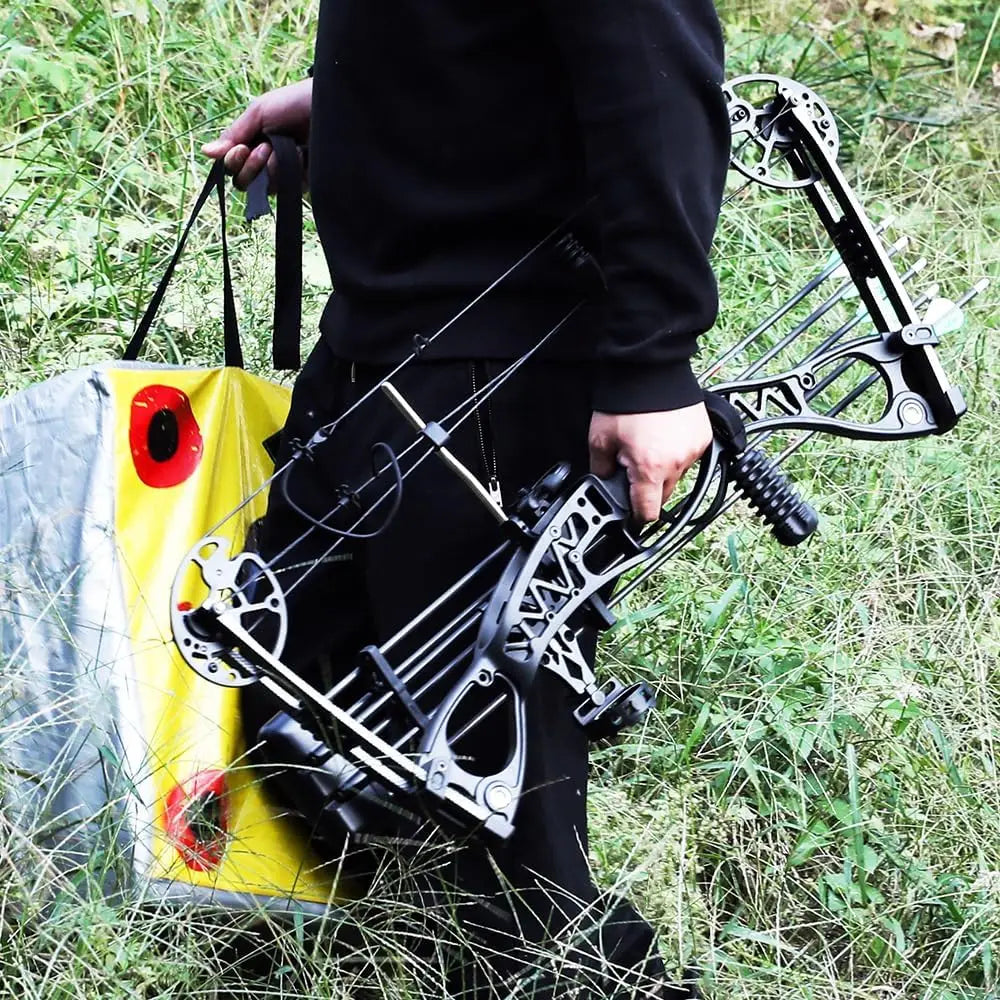Archery Compound Bow Set, Draw Length 18"-30", Draw Weight 0-70 LBS, Hunting Bow with All Accessories Bow and Arrow for Archery