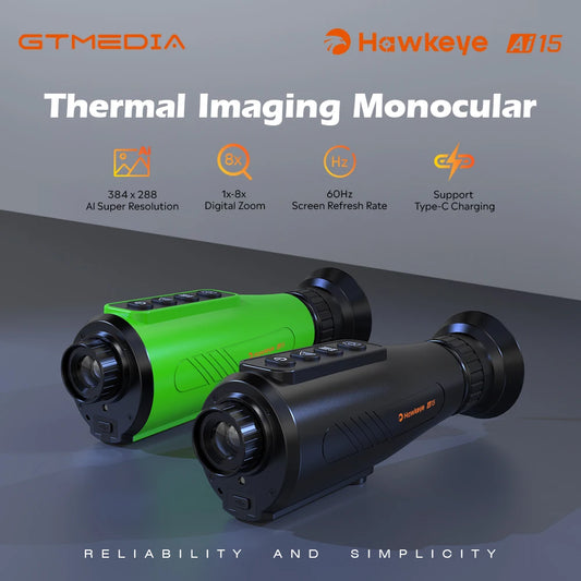 Thermal Imaging Monocular AI Super-resolution384*288Thermal Camera Multiple Scenes Handheld IR Night Vision Goggles