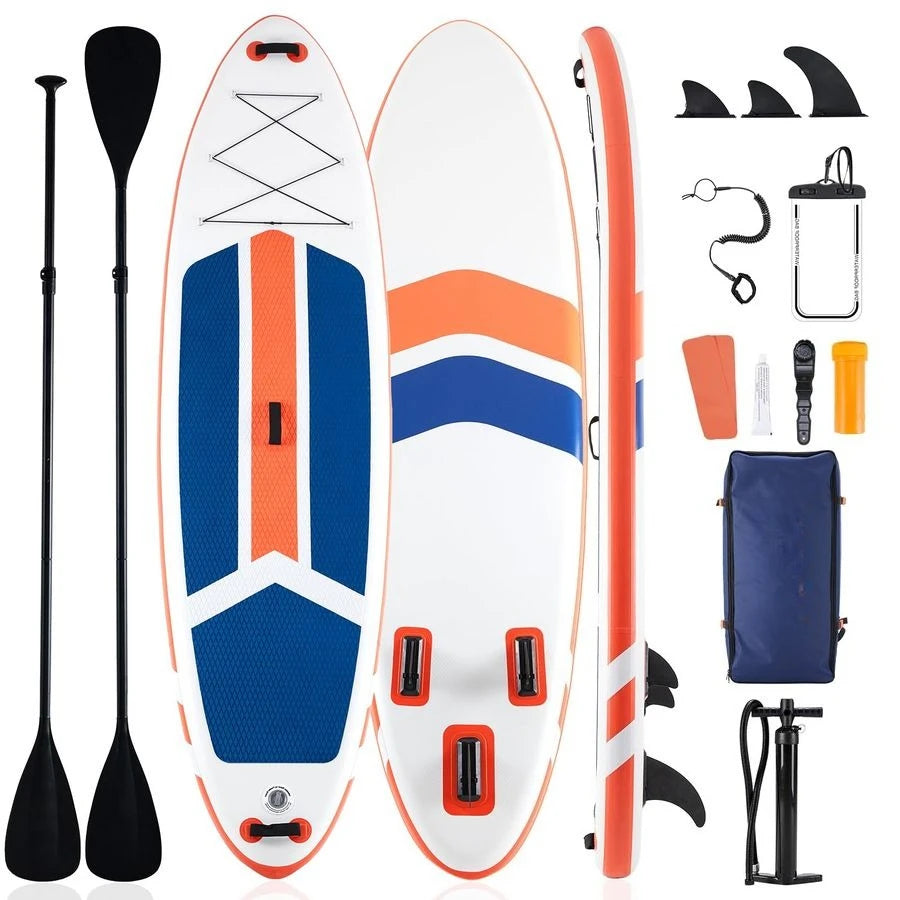 Inflatable Stand Up Paddle Board with Premium SUP Paddleboard Accessories,2in1 Paddle,Wide Stable Design,NonSlip Comfort Deck fo