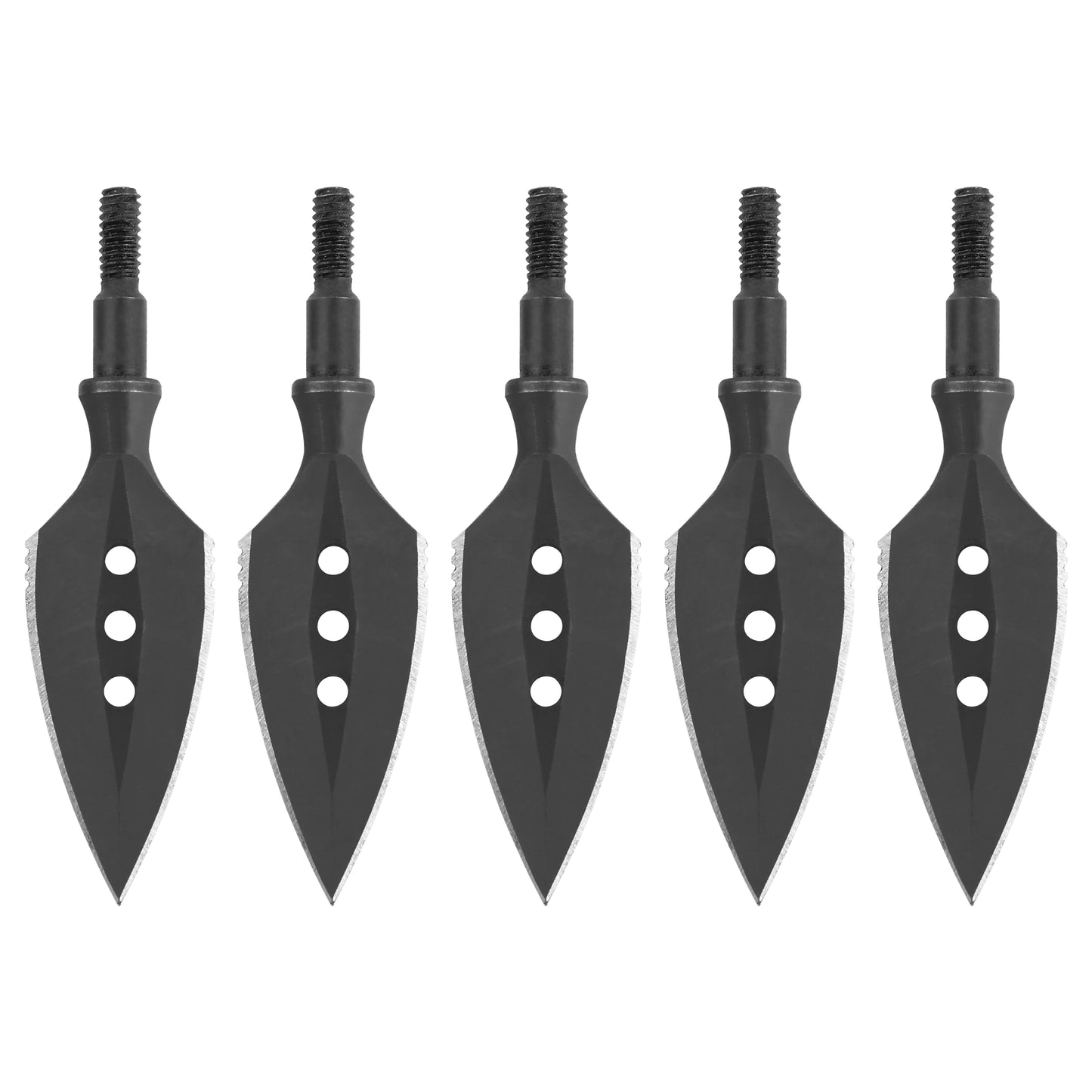 Hunting Broadheads High Carbon Steel Arrowhead General Thread Arrow Points for Archery Bow Shooting Hunting Arrow Accessory,3pcs