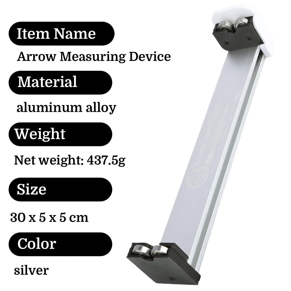 Arrow Straightness Detector Aluminum Alloy Arrow Spin Tester for Archery Arrow DIY Hunting Shooting Target Practice