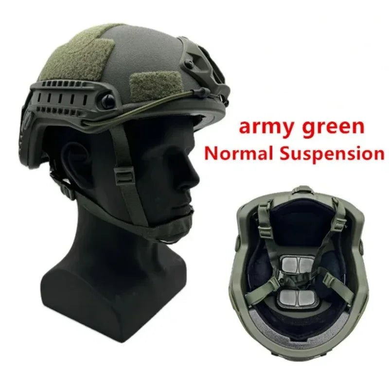 Ballistic ACH High Cut Tactical Helmet Kevla High Quality Ballistic Helmet NIJ IIIA FAST Wendy's Suspension Pad Ballistic Helmet