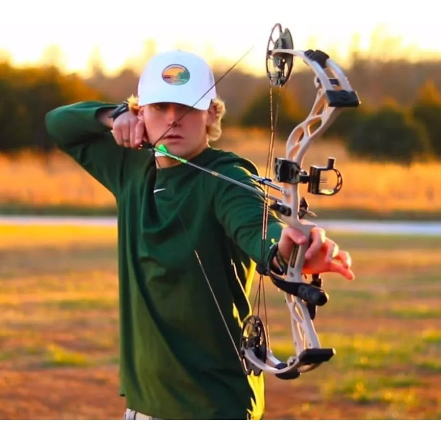 Dragon X9 Ready to Hunt Compound Bow Package for Adults Archery Compound Bow and Arrow Set 070 Lbs Draw Weight No Bow P