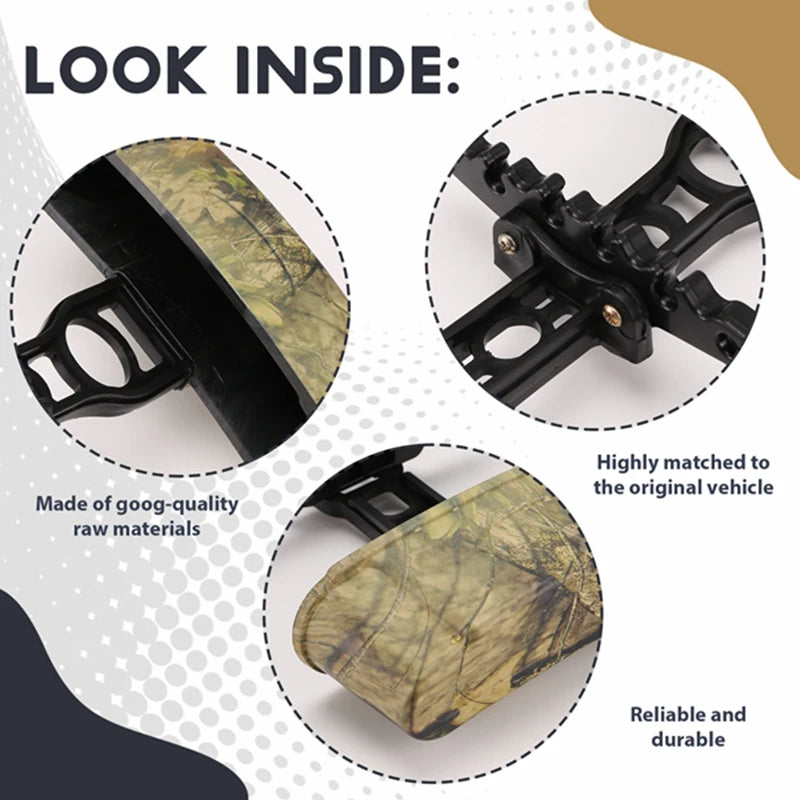 Archery Head Quiver Arrows Quiver For 6 Arrows For Compound Bow Accessories(Black+Camouflage)