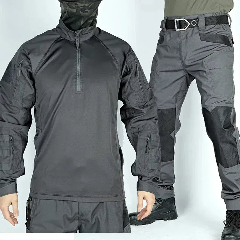 Outdoor Pants Tactical Suit Men Airsoft Hunting Clothes Paintball Military Uniform Assault Hiking Shirts Special Forces Sets