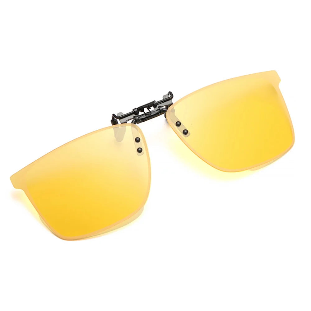 Polarized Clip Sunglasses Myopia Glasses Clip Driver Outdoor Fishing Night Vision Myopia Clipon Sun Shading Eyeglasses