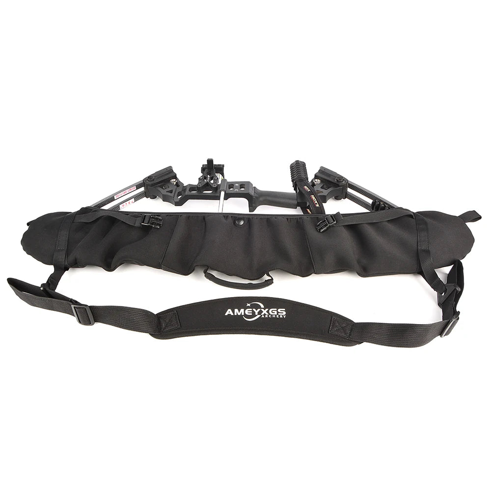 Black/Camo Diving Cloth Compound Bow Bag Portable Elastic Suitable Foldable Bow Bag Archery Accessory Outdoor Hunting Shooting
