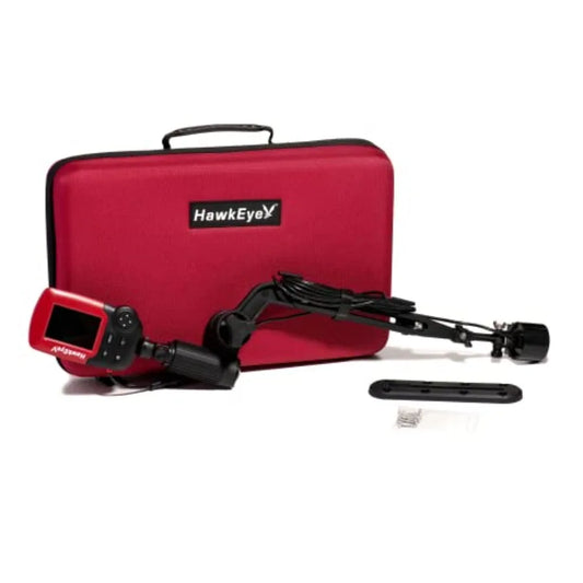 PADDLESPORT fish finder for kayaks and canoes, red ABS plastic housing, high-contrast display, compact waterproof design