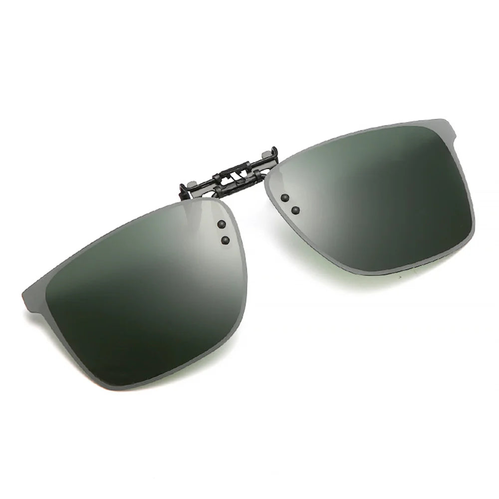 Polarized Clip Sunglasses Myopia Glasses Clip Driver Outdoor Fishing Night Vision Myopia Clipon Sun Shading Eyeglasses