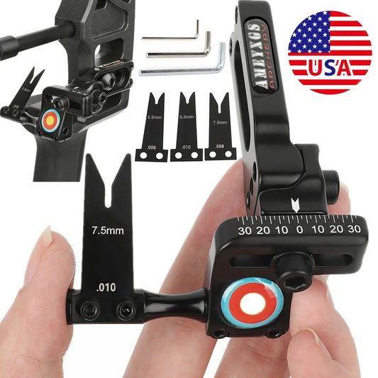 Archery Arrow Rest Aluminum Alloy Steel Blade Replaceable Adjustable Right Hand for Compound Recurve Bow Hunting Shooting