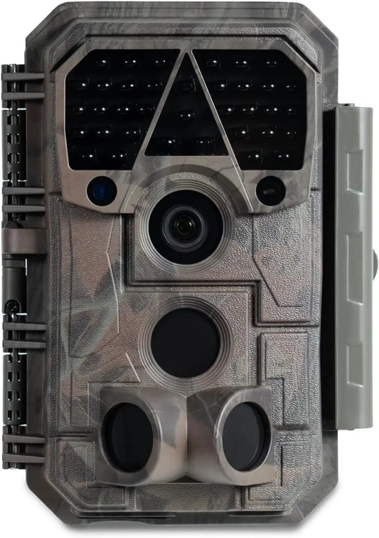 64MP Trail Camera with No-Glow Night Vision, Motion Activated, Waterproof for Wildlife and Hunting