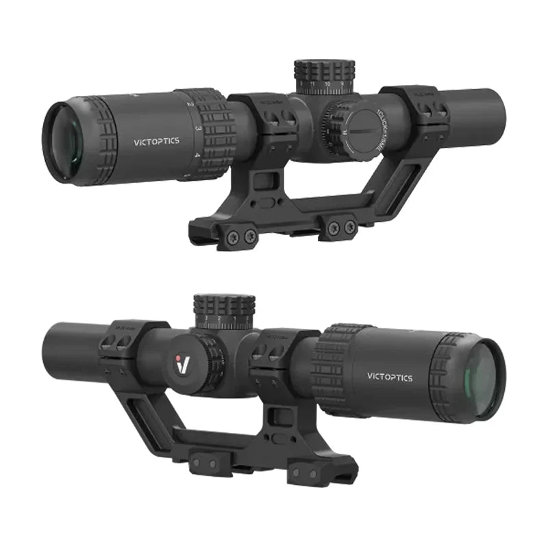 Victoptics 1-6X24 Lpvo RifleScope Kit Red Green Illumination Fmc Lens Shockproof Waterproof for Hunting and Tactical Shooting