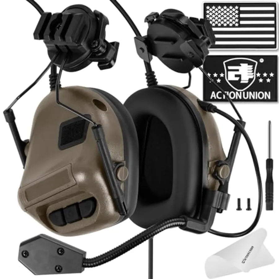 Tactical Headset for Airsoft Helmet No Noise Reduction