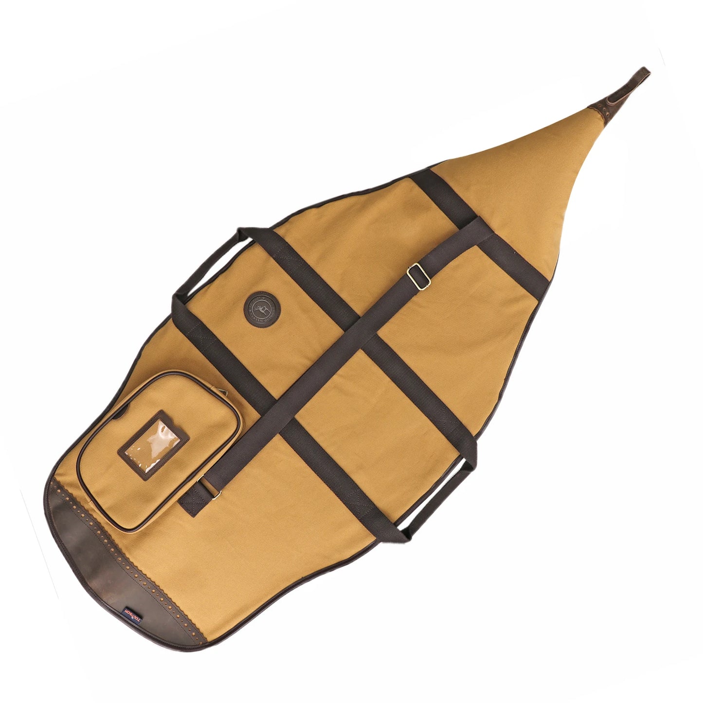 Tourbon Hunting Accessories Optical Sight Scoped Rifle Soft Case Slip Thick Soft Padded Canvas Gun Protective Bag with A Pocke