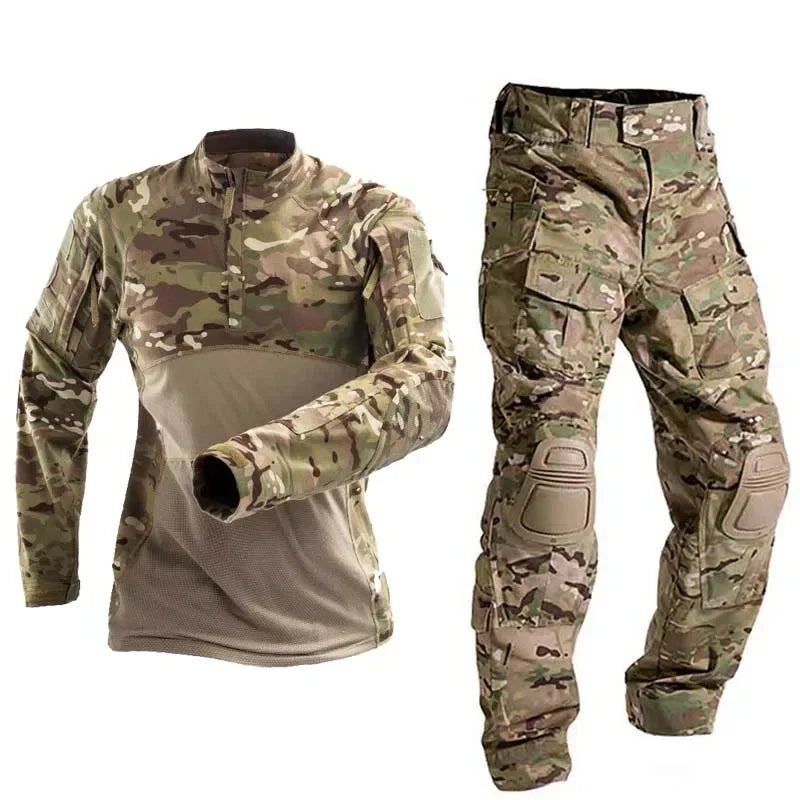 G4 Tactical Uniform Milit Outdoor Camo Suit Combat Shirts Cargo Pants Men Trainning Sets Airsoft Paintball Mens HuntingClothes