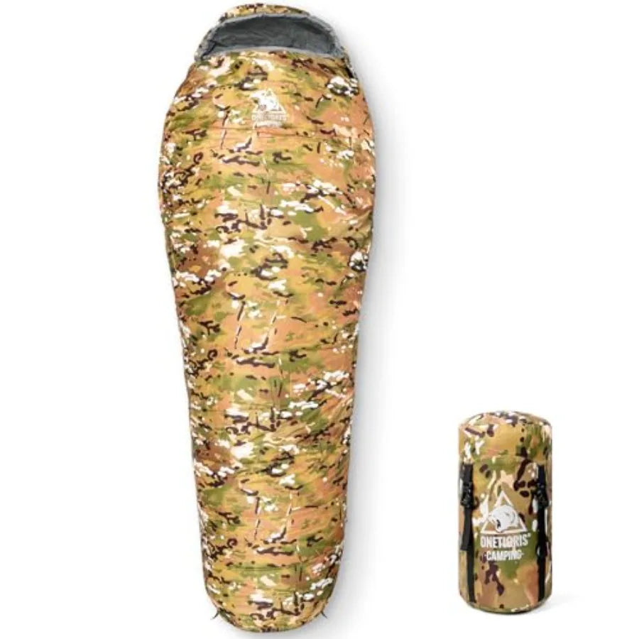 Light Patrol 4 Season Mummy Sleeping Bag 32°F Cold Weather Camping Bags for Camping Hiking Backpacking Survival Gear