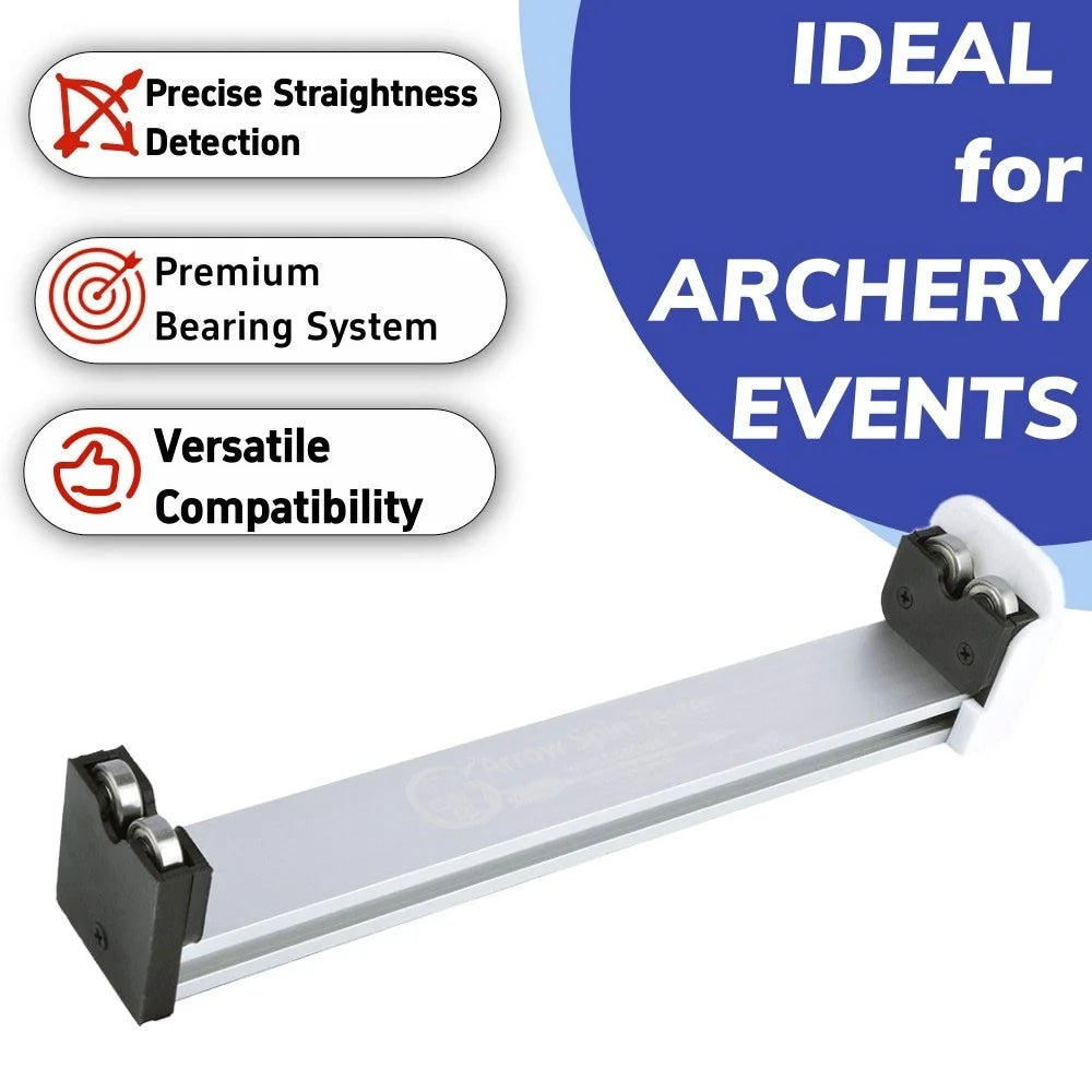 Arrow Straightness Detector Aluminum Alloy Arrow Spin Tester for Archery Arrow DIY Hunting Shooting Target Practice