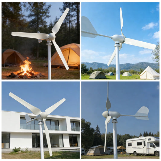5000W Horizontal Wind Turbine 12V/24V/48V low-noise Household 220V Gentle Breeze Starter With Free Charging Controller