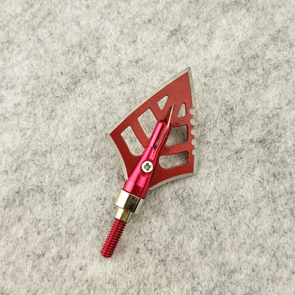 12pcs 125grain Blade Broadhead High Precision Stainless Steel for Compound Recurve Bow Hunting Shooting Target Practice DIY Arrow Shaft Durable Corrosion-Resistant Archery Accessories