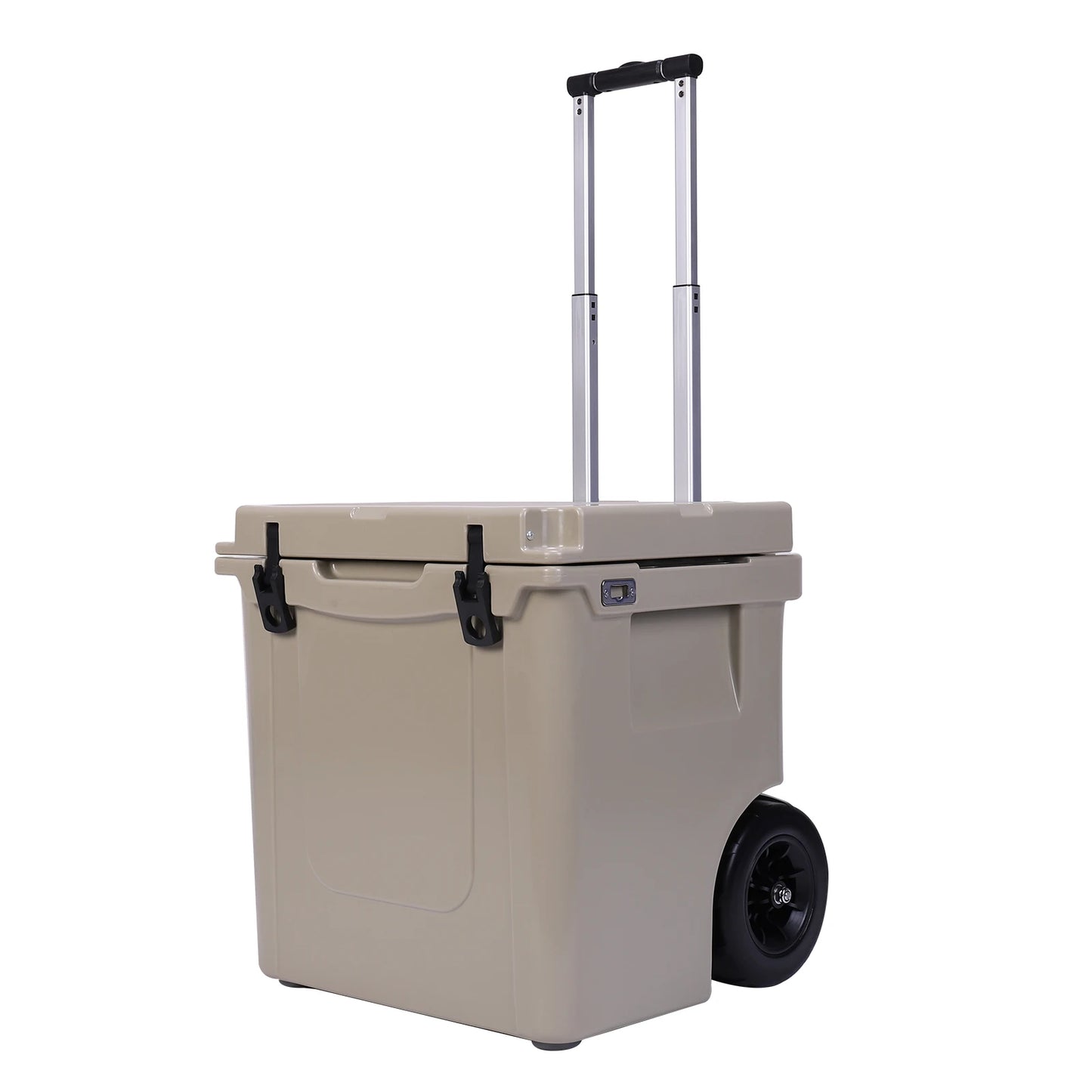 5L Insulated Wheeled Cooler with Portable Handles/Leak-Proof Tight Latches Outdoor Portable Cooler Box for Beach Camping Fishing