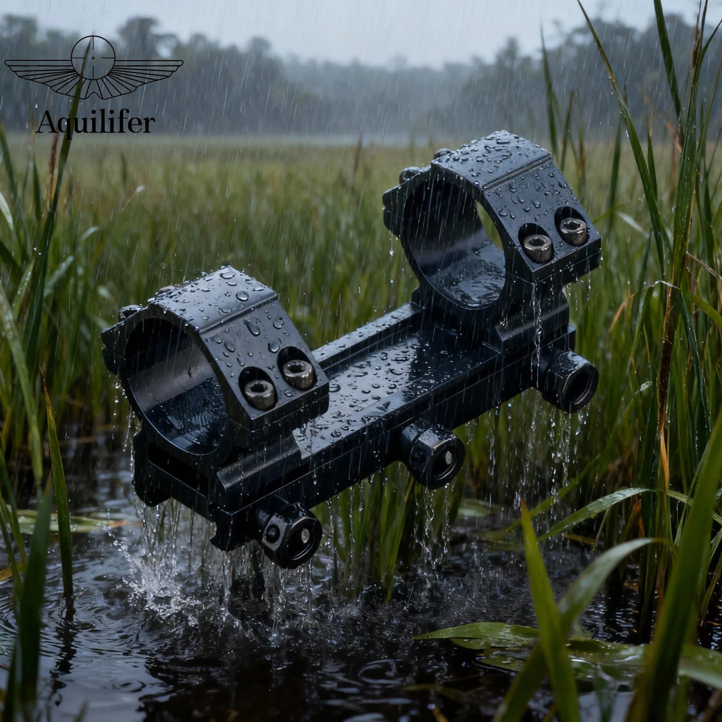 Aquilifer 30mm Scope Mount Picatinny Rail Integral Hunting Mount 20mm Base Adapter Medium Profile Optical Clamp