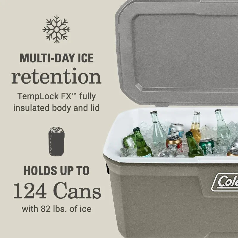 150QT Hard Chest Cooler, Silver Ash, the Ice™ up to 6 days