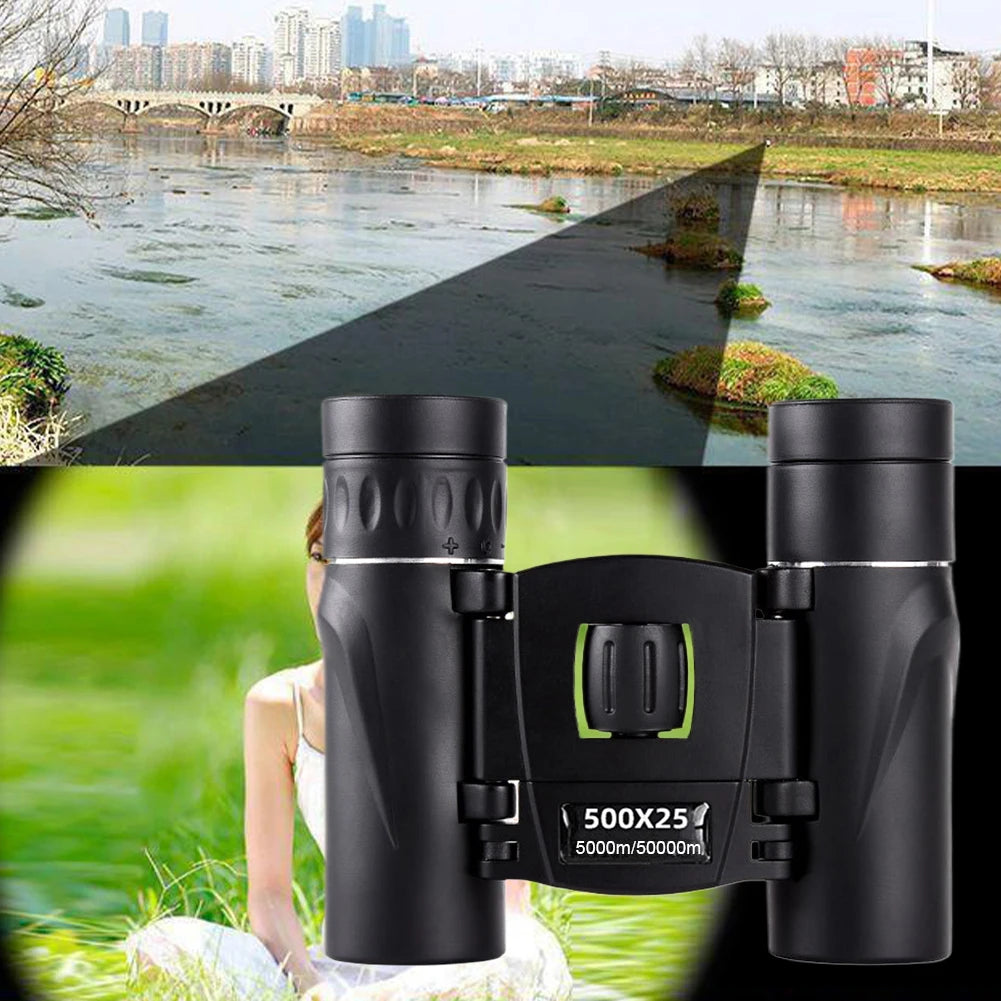 Portable Binoculars Long Range HD Powerful Binoculars Professional Binoculars for Hunting Sports Outdoor Camping Travel