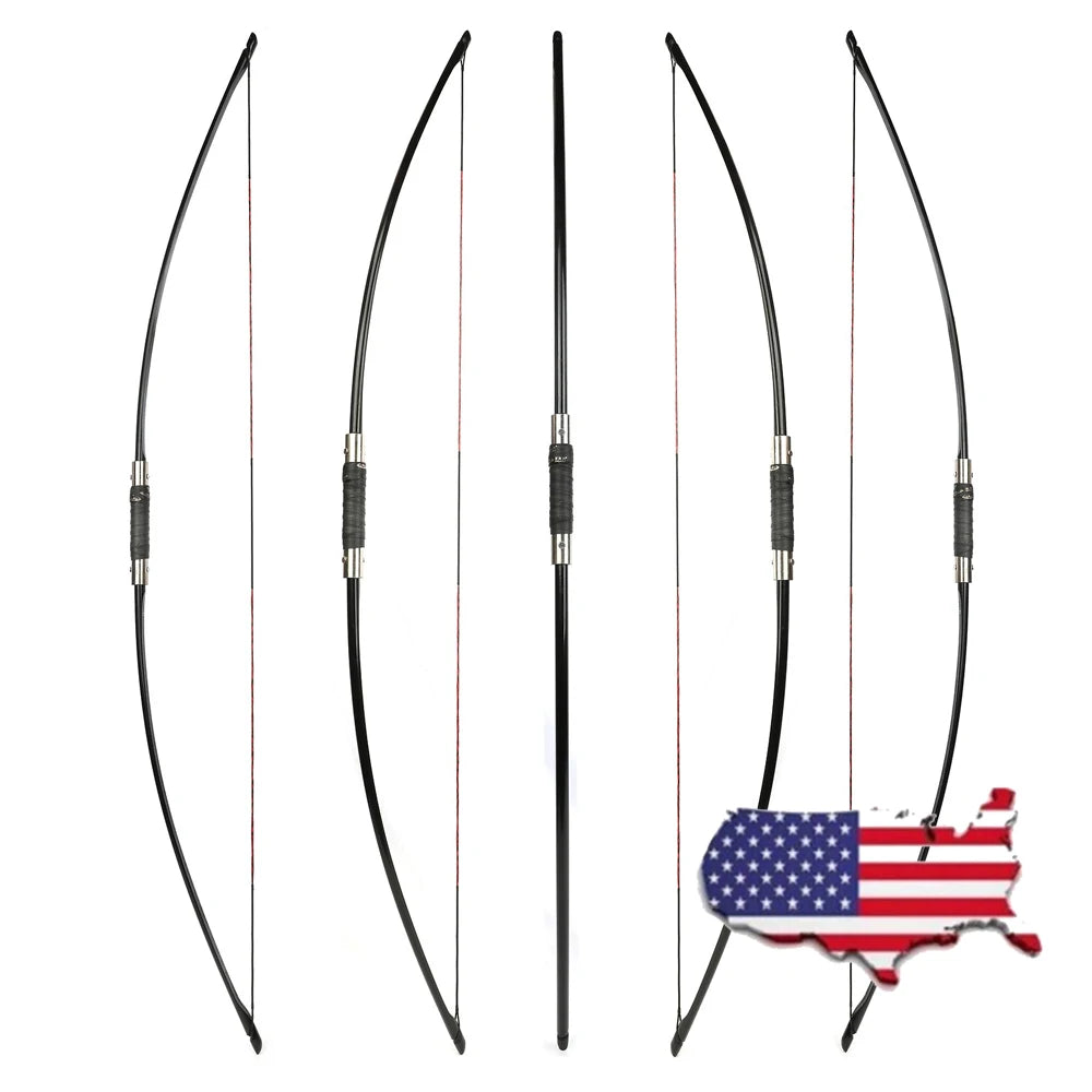 RH/LH Archery Takedown English Longbow Arrow Set 60/65/70Ibs 64.5'' Bow for Adults Hunting Shooting Target Outdoor Sport