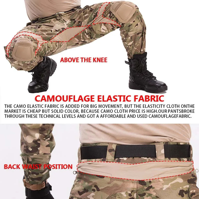 Multi-Cam Full Suit, Single Pants, MC, MultiCam, All Terrain, CP Work, Long Pants, G3 Tactical Pants, Gen3 Frog Suit Top