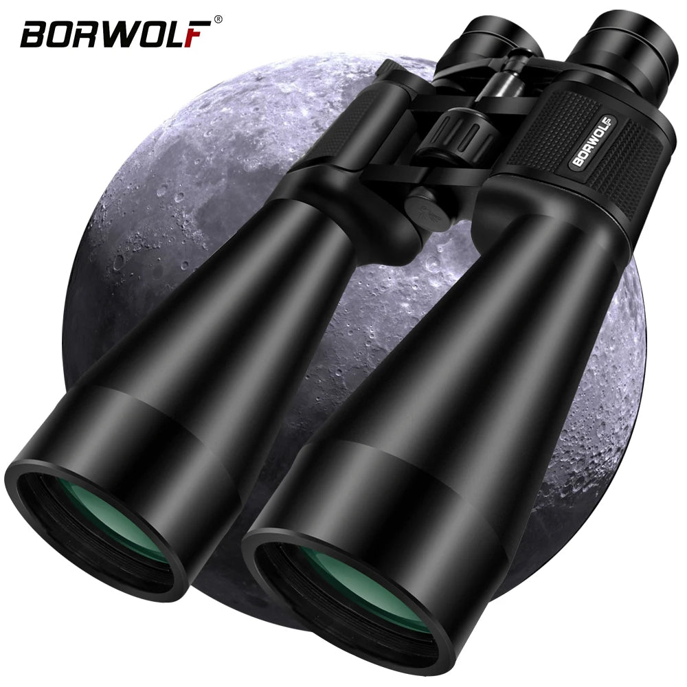 BORWOLF 20-60X70 Binoculars Telescope HD  Bak4 Prism Professional Zoom Powerful for Hunting Bird Watching