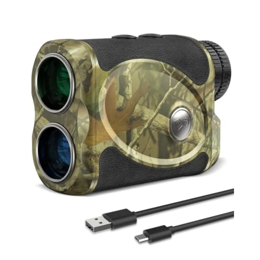 Hunting Rangefinder 800/1200 Yards Laser Range Finder with Bow Hunting Mode Angle Height Horizontal Distance Target Lock Vibrat