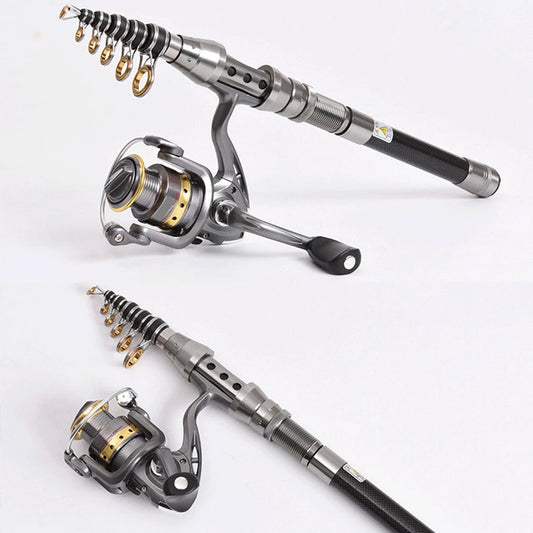 Carbon For Stainless Fishing Pole Spinnings Rod Travel Set Non 1.5m