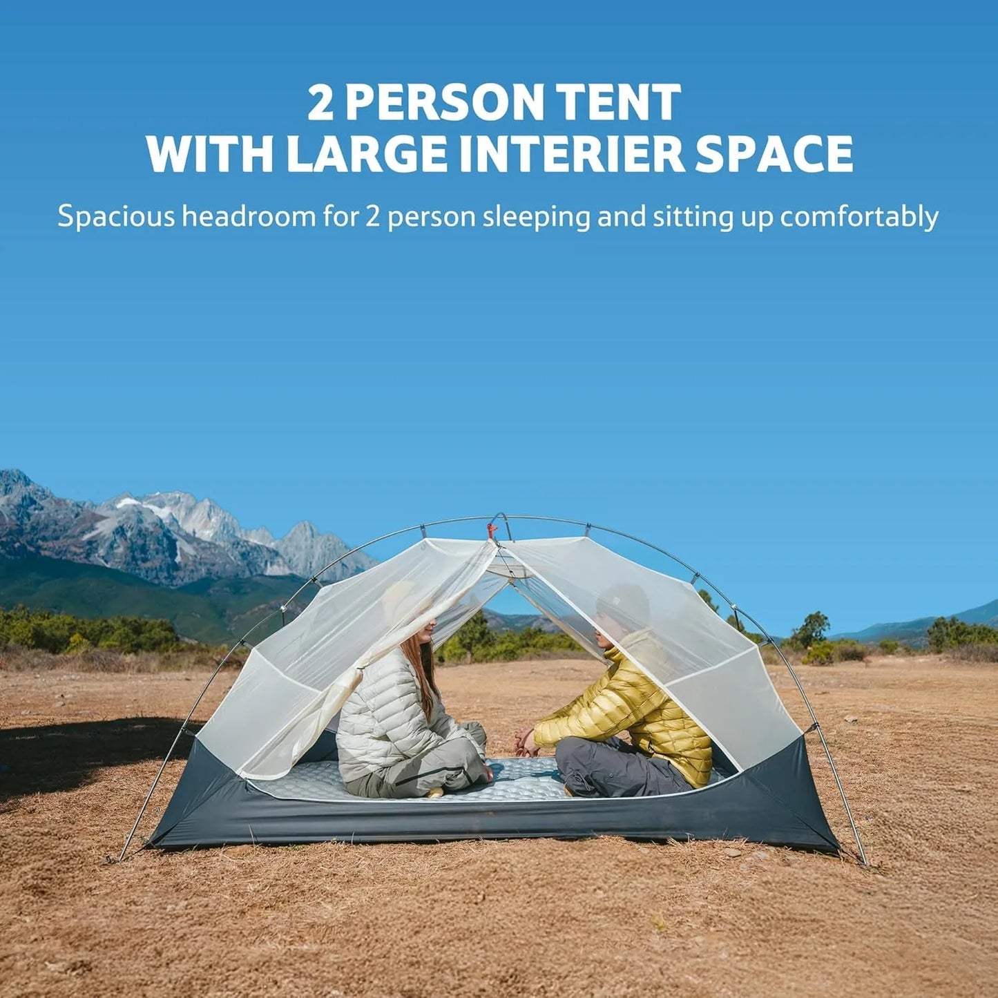 Naturehike Mongar UL Ultralight Backpacking Tent 15D Nylon Waterproof Hiking Tent 1/2 Person Riding Travel Trekking Shelter Tent