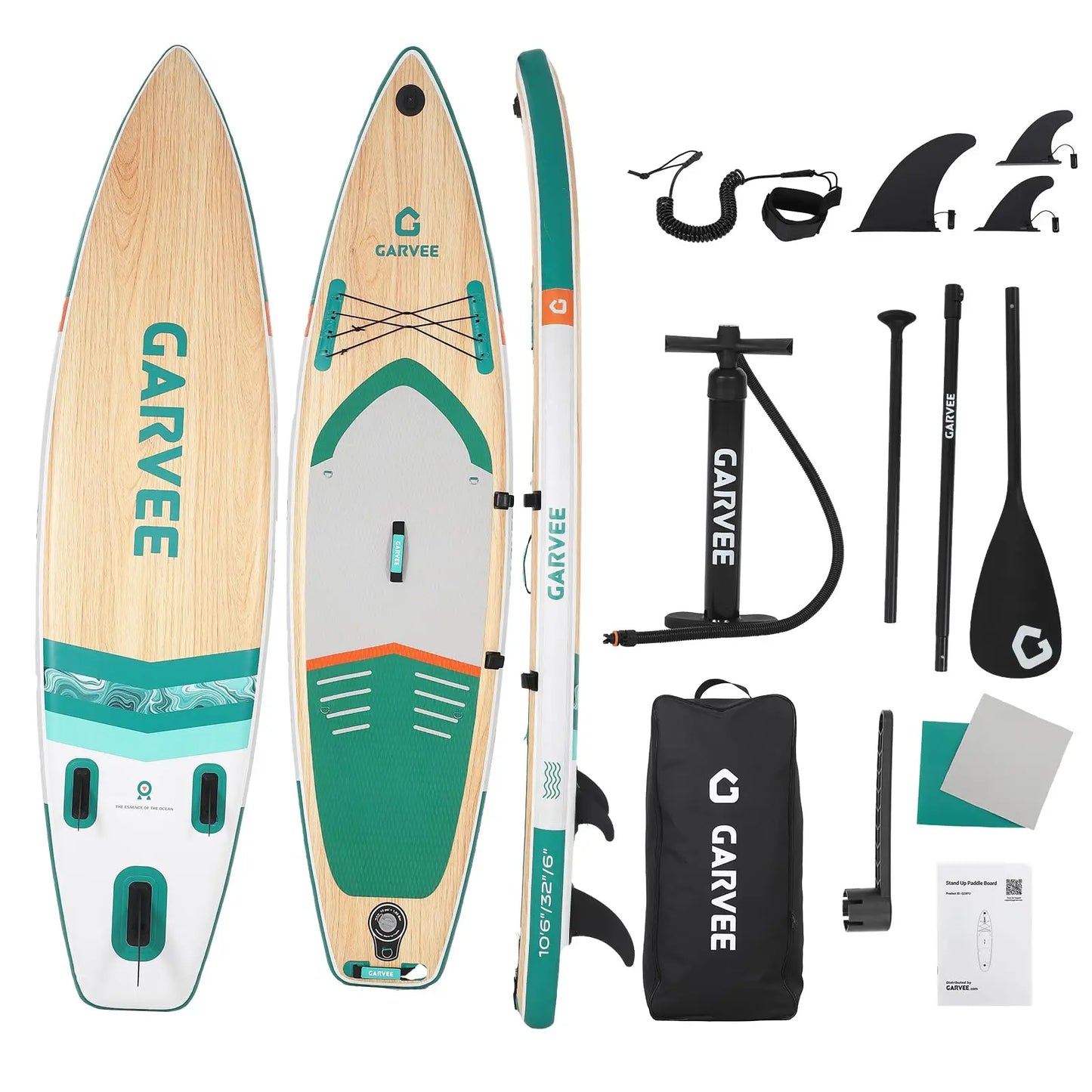 Ultra-Light Inflatable Upright Paddle Board – Stable Non-Slip Deck, Superior Paddle, Pump & Carry Bag – Ideal for All Skill Levels, Youth & Adults