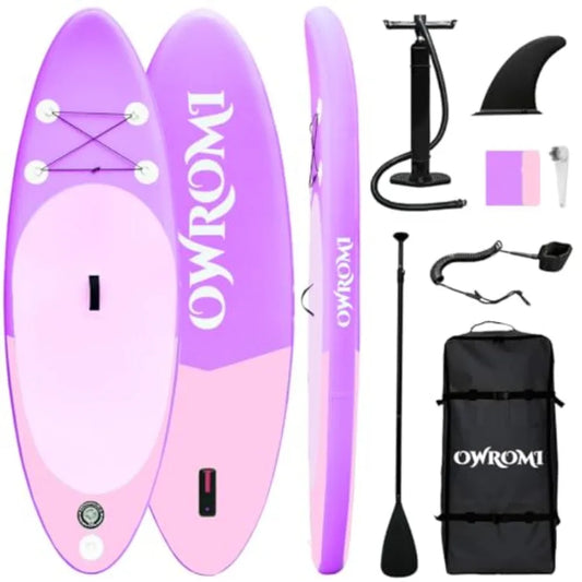 Stand Up Paddle Board for recreational use, PVC material, blue color, non-slip comfort deck and lightweight durable fin