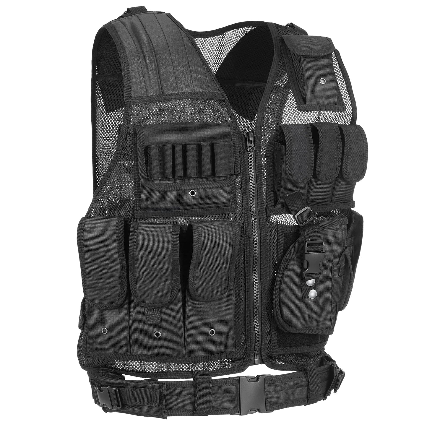 Tactical Vest Multi-Pockets Breathable Combat Vest Outdoor Military Airsoft Army Vest for   Hunting Camping Hiking