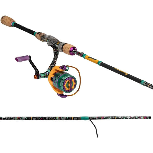 Spinning Fishing Combo | 7' Graphite Rod, Stainless Steel Guides, Cork Handle | 6:2:1 Gear Ratio