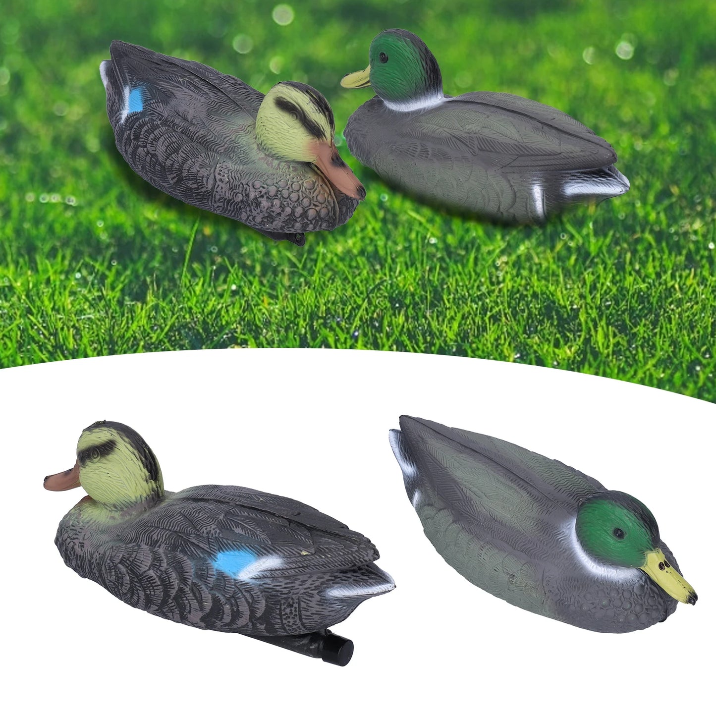 Floating Duck Decoy Simulation Hunting Duck Garden Pool Yard Lake Decoration 26x11.5cm
