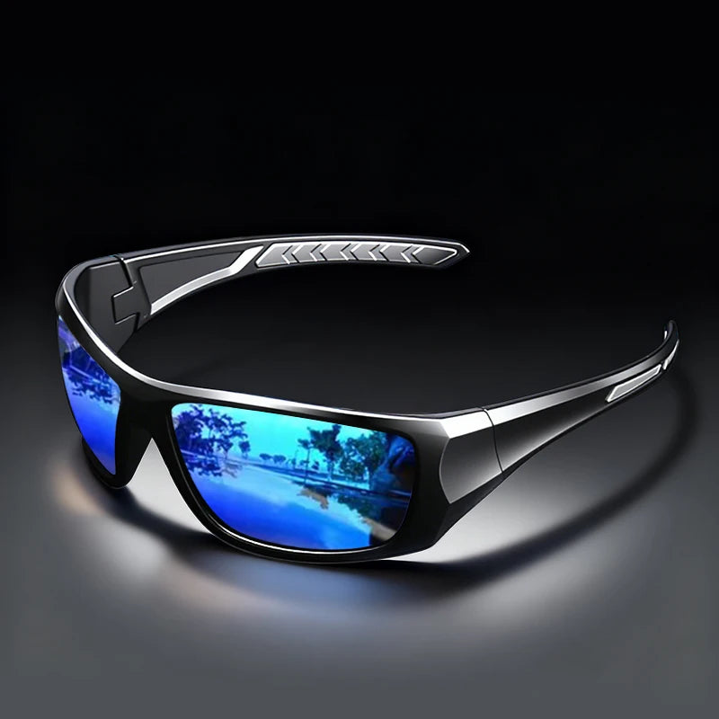 Windproof Sports Sunglasses - Polarized, UV400 Protection, Wraparound Design for Men & Women-Ideal for Cycling, Running,fishing