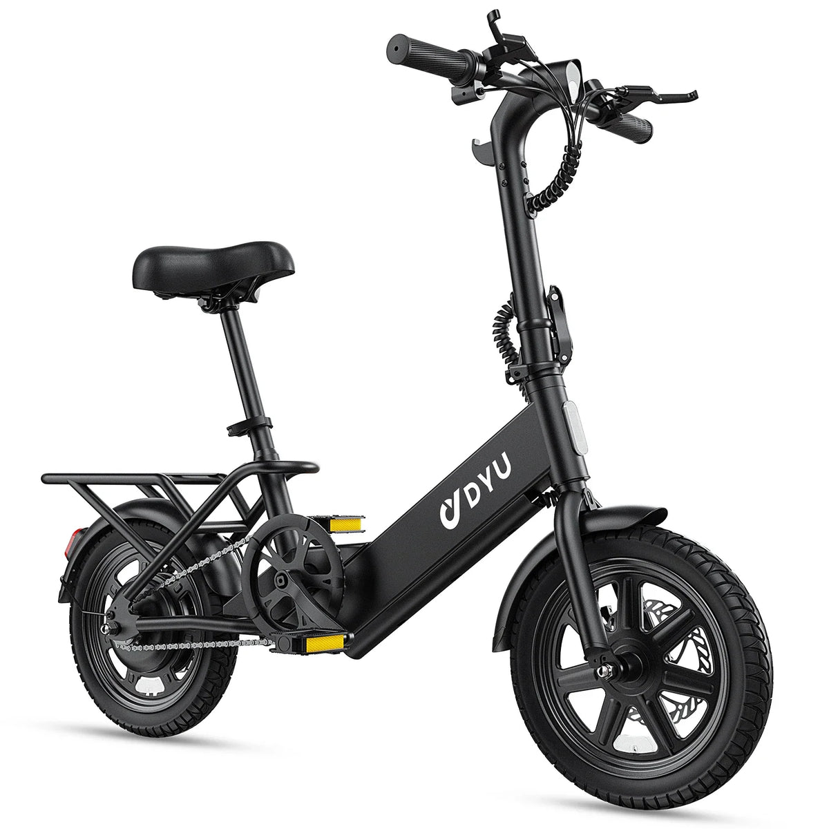 DYU C3 14" Folding Electric Bike | 500W Peak, 20mph City E-Bike