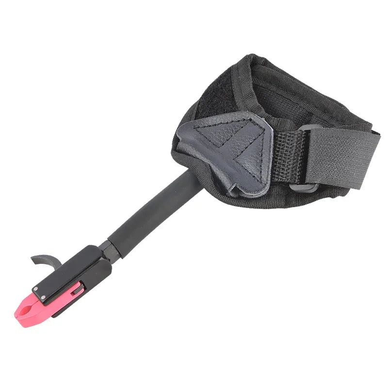 Compound Bow Wrist Release Adjustable Aluminum Alloy 360° Rotatable Jaw Caliper for Hunting Shooting Training Accessories
