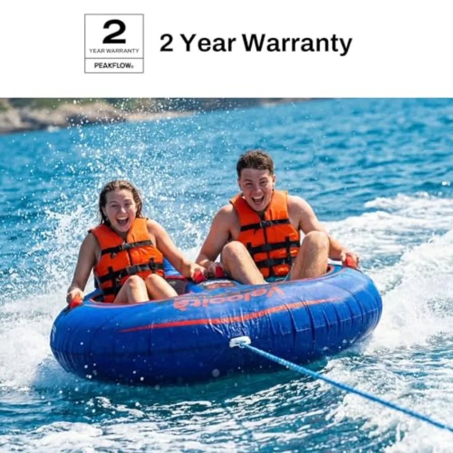 Towable Tube, Boat Tube, 2 Person Models, Tubes for Boating, Stable for and Adults, Lake and Ocean Fun, Inflatable Boat Tubes a