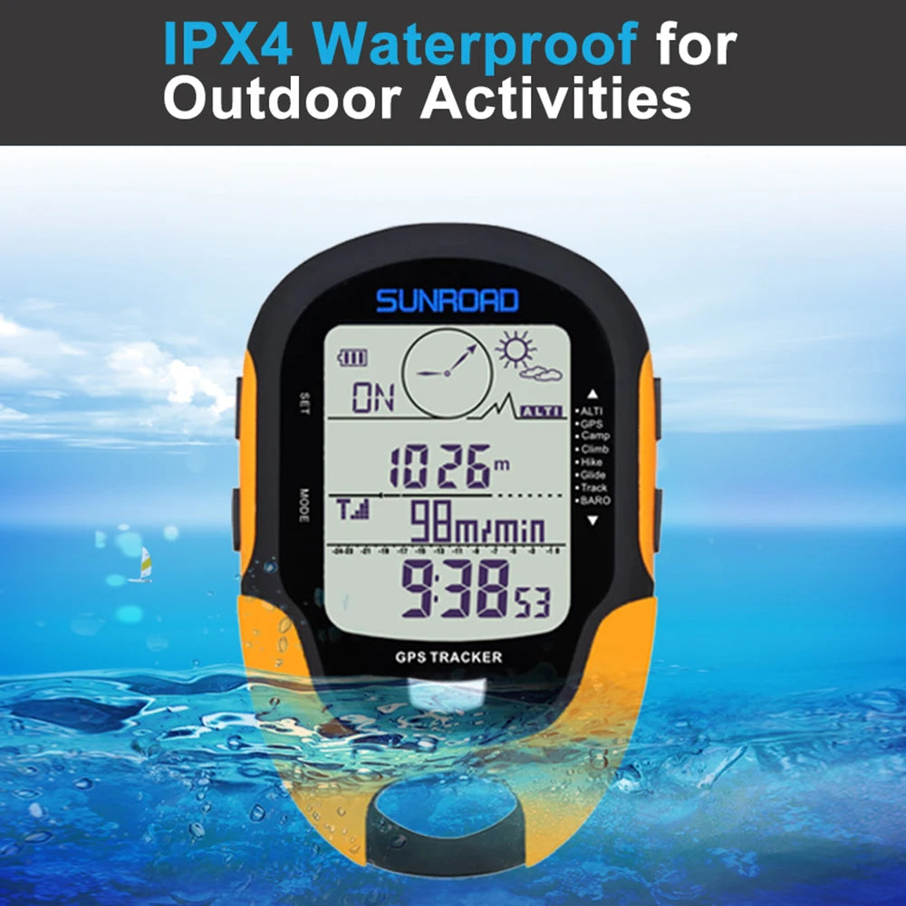 Sunroad FR500 Multifunction LCD Digital Altimeter Barometer Compass Thermometer Hygrometer Weather Forecast LED Torch