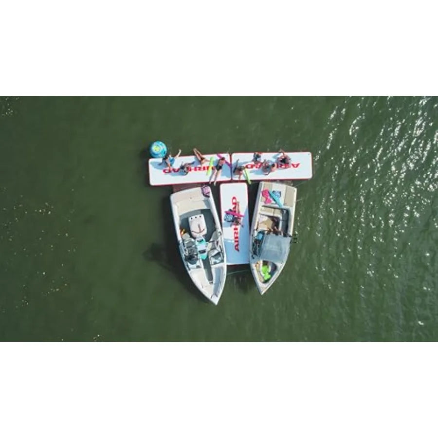PFISH Wakesurf Board for wakesurfing, polyethylene construction, blue and white, lightweight and durable skim-style design