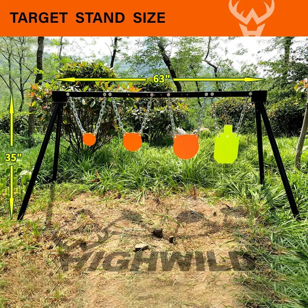 AR500 Steel Targets System 3/8 Inch Thick Steel Shooting Targets with Stand, All Parts Replaceable Separately - Hot Sale